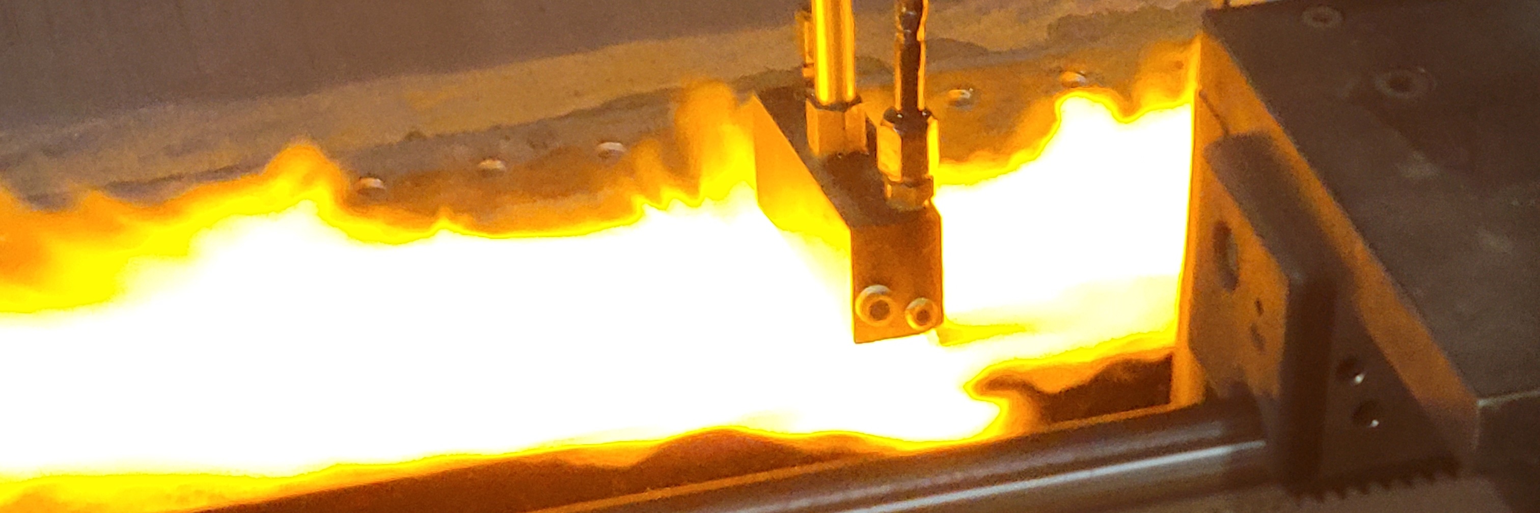 Flame hardened 4140 blade result