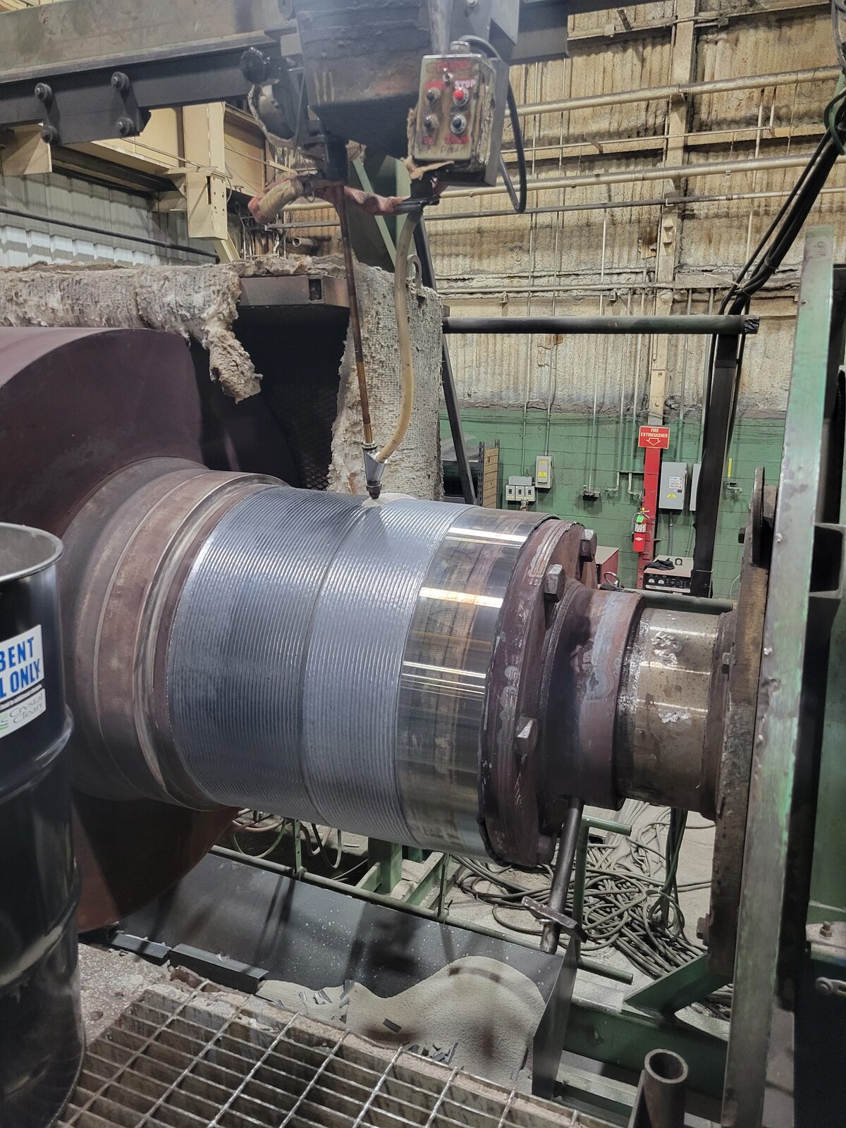Weld build-up for machine finishing