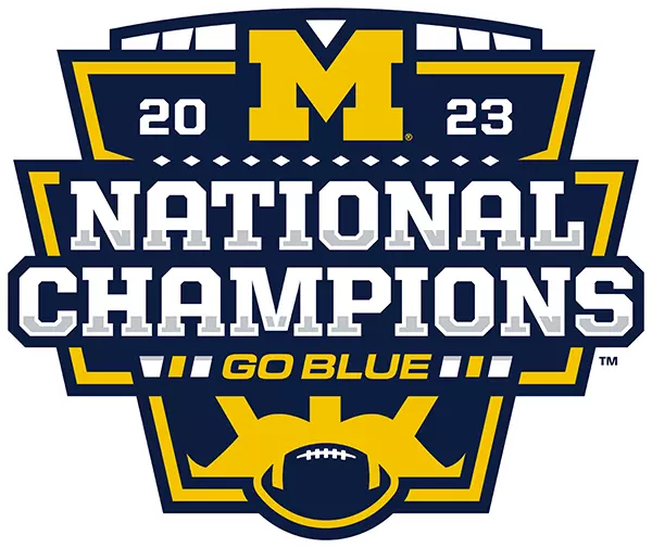 Michigan 2023 National Champions badge
